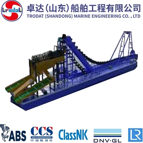 Mechanical Chain Bucket Gold Dredger